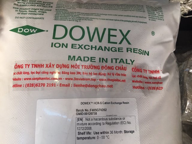 HCR-S Hạt Nhựa Dowex Làm Mềm Nước Loại Bỏ Ion Dương